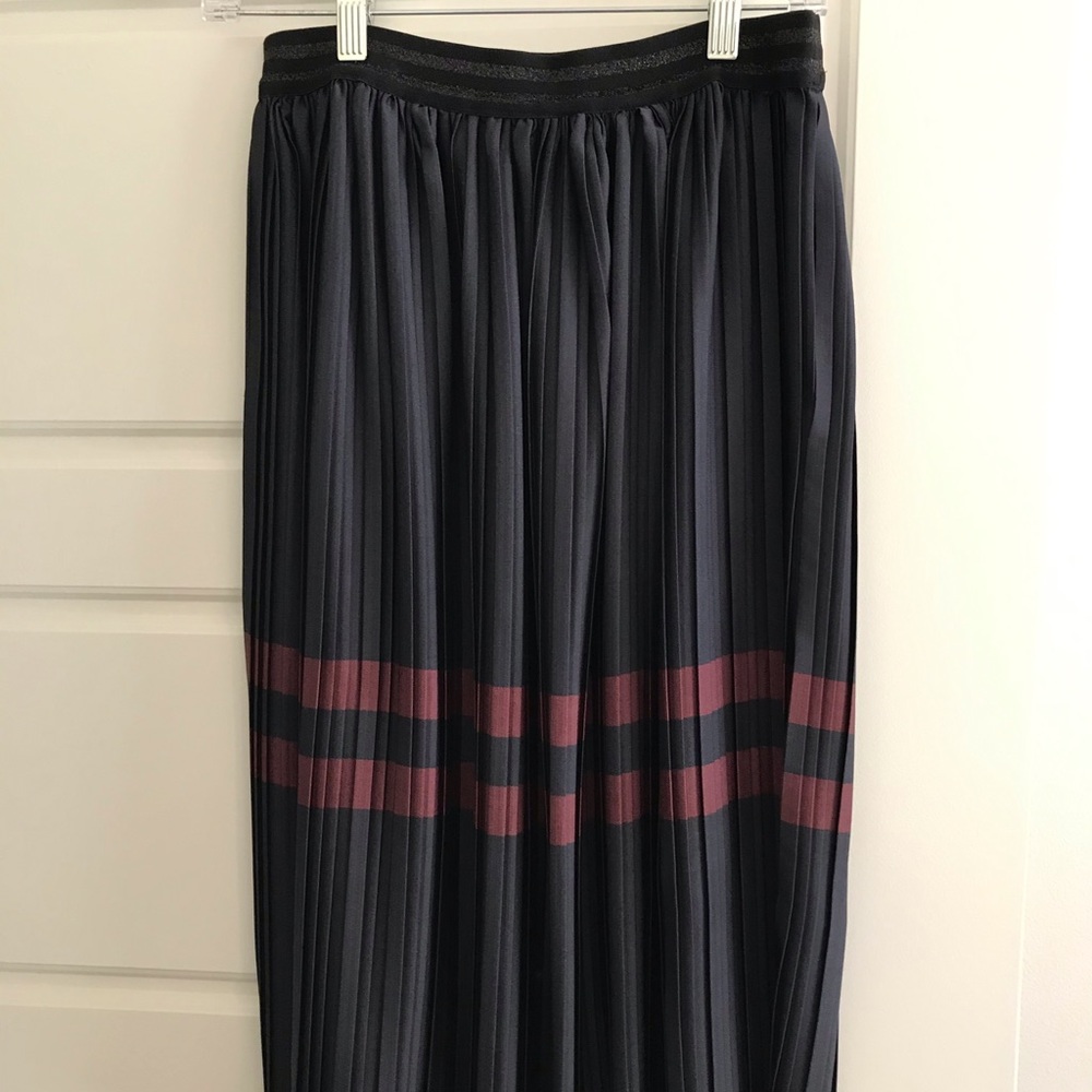 Blue accordion Zara skirt
